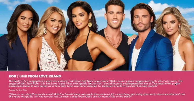 Rob Love Island Leak